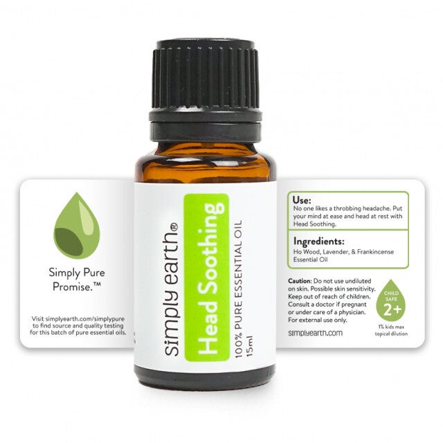 Head Soothing Simply Earth 100 Pure Essential Oil Blend 15ml